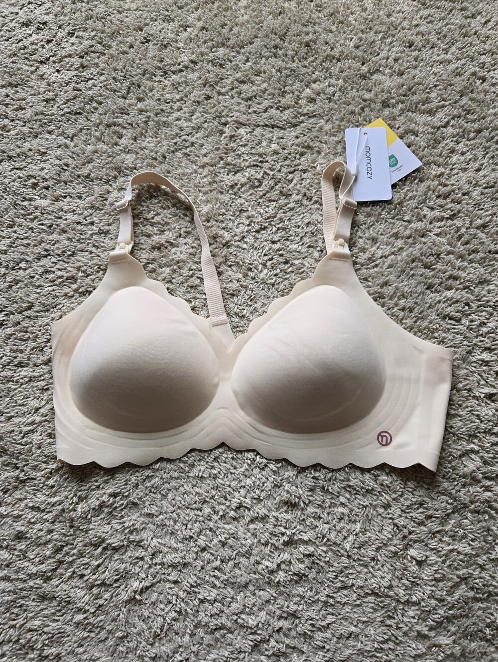 Momcozy Nursing Bra Womens 2XL Cream